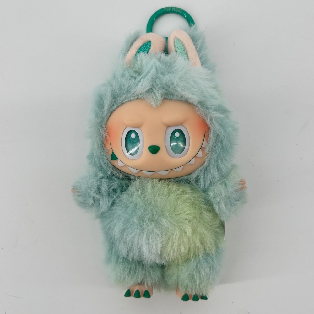 Pop Mart The Monsters Labubu Have a Seat Vinyl Plush Green Grape Bag Charm 7in